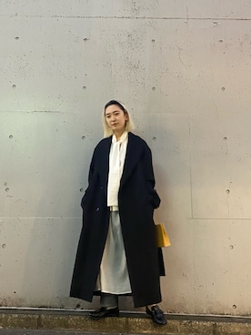 「LEMAIRE（ルメール）のアイテム（ジャケット/アウター）」を使った、増井春妃/masui haruhiさん（レディース・162cm）の秋コーディネート