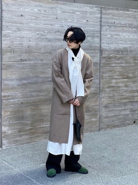 増井春妃/masui haruhiさん（レディース・162cm）の冬コーディネート