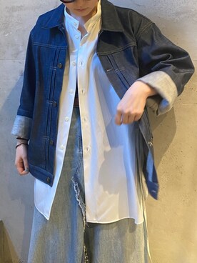 「CLAMP（クランプ）のアイテム（ジャケット/アウター）」を使った、増井春妃/masui haruhiさん（レディース・162cm）の春コーディネート