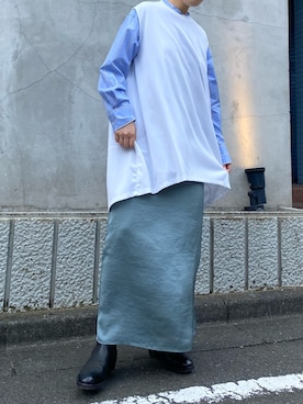 「Uncut Bound（アンカットバウンド）のアイテム」を使った、増井春妃/masui haruhiさん（レディース・162cm）の夏コーディネート