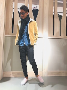 「アイテム（その他アウター）」を使った、KIKUCHIさん（メンズ・178cm・20代）の秋コーディネート
