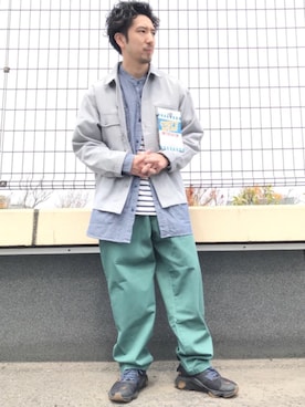 松本幸弦さん(メンズ・162cm)の春コーディネート