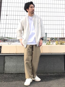 「2021春新作」｜松本幸弦さん（メンズ・162cm）の春コーディネート