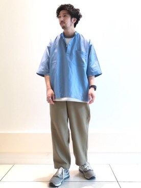 「2021春新作」｜松本幸弦さん（メンズ・162cm）の春コーディネート