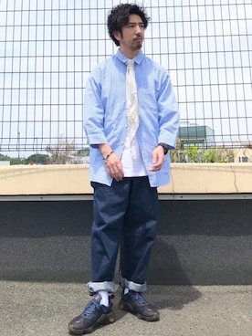 松本幸弦さん（メンズ・162cm）の春コーディネート