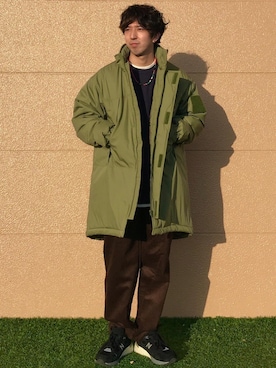 松本幸弦さん（メンズ・162cm）の冬コーディネート