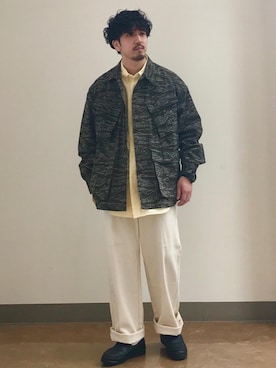 「SMITH'S（スミス）のアイテム（パンツ）」を使った、松本幸弦さん（メンズ・162cm）の春コーディネート