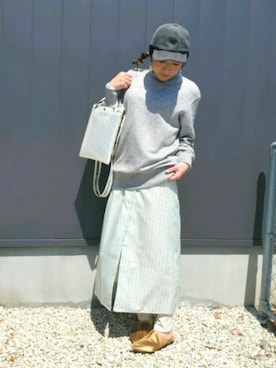 「SEVENDAYS=SUNDAY（セブンデイズサンデイ）のアイテム（帽子）」を使った、かーちんさん（レディース・156cm）の春コーディネート