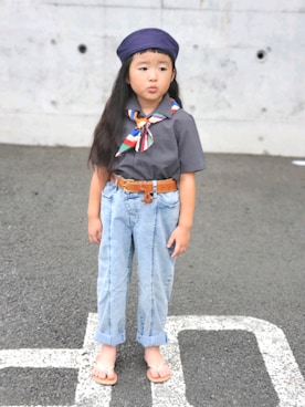 かーちんさん（キッズ・100cm）の夏コーディネート