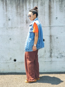 かーちんさん(レディース・156cm)の夏コーディネート