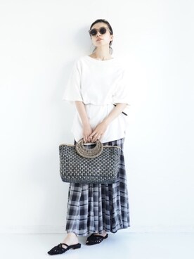 赤羽さん(レディース・163cm)の夏コーディネート