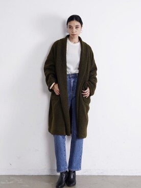 「INTER FACTORY（インターファクトリー）のアイテム（その他アウター）」を使った、赤羽さん（レディース・163cm）の冬コーディネート