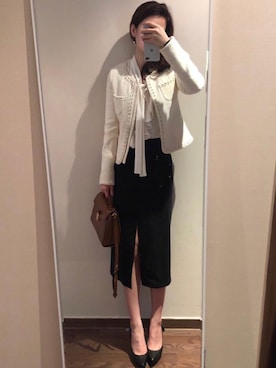 「Guess（ゲス）のアイテム（パンプス）」を使った、Ins@Junlaylaさん（レディース・165cm）の春コーディネート