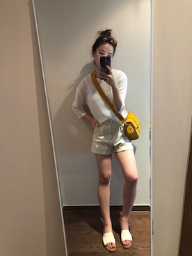 「ALDO（アルド）のアイテム（スリッポン）」を使った、Ins@Junlaylaさん（レディース・165cm）の夏コーディネート