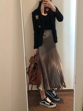 「Sauce （-）のアイテム」を使った、Ins@Junlaylaさん（レディース・165cm）の秋コーディネート