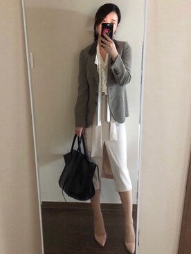 「SODAのアイテム」を使った、Ins@Junlaylaさん（レディース・165cm）の秋コーディネート