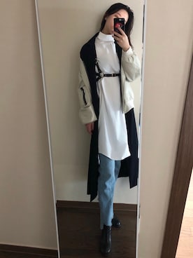 「Hartford（ハートフォード）のアイテム」を使った、Ins@Junlaylaさん（レディース・165cm）の秋コーディネート