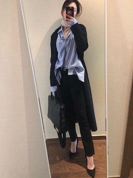 「Hartford（ハートフォード）のアイテム」を使った、Ins@Junlaylaさん（レディース・165cm）の秋コーディネート