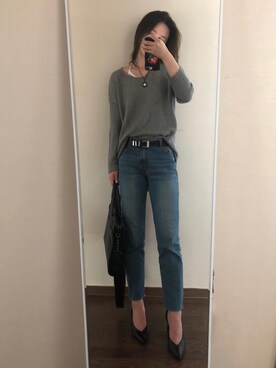 「GRLFRND（ガールフレンド）のアイテム」を使った、Ins@Junlaylaさん（レディース・165cm）の秋コーディネート