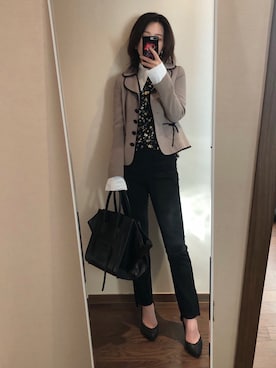 「SODAのアイテム」を使った、Ins@Junlaylaさん（レディース・165cm）の秋コーディネート