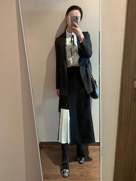 「macmoc（マックモック）のアイテム（シューズ）」を使った、Ins@Junlaylaさん（レディース・165cm）の秋コーディネート