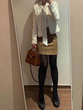 「SODAのアイテム」を使った、Ins@Junlaylaさん（レディース・165cm）の秋コーディネート