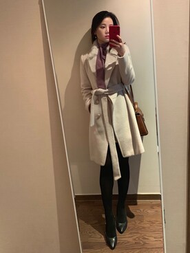「Endless Rose（エンドレスローズ）のアイテム」を使った、Ins@Junlaylaさん（レディース・165cm）の冬コーディネート