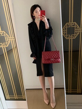 「SODAのアイテム」を使った、Ins@Junlaylaさん（レディース・165cm）の春コーディネート