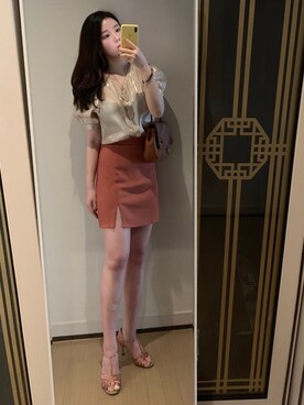 「SODAのアイテム」を使った、Ins@Junlaylaさん（レディース・165cm）の秋コーディネート