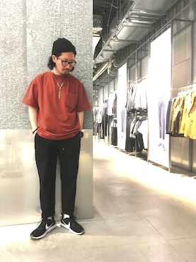 「GARA（ガラ）のアイテム」を使った、oiさん（メンズ・168cm）の春コーディネート