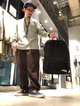 「koe（コエ）のアイテム（帽子）」を使った、oiさん（メンズ・168cm）の秋コーディネート