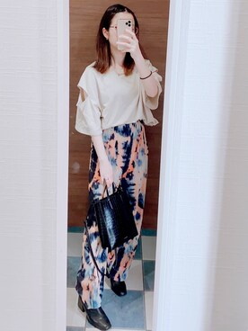 「SpRay PREMIUM（スプレイプレミアム）のアイテム（パンツ）」を使った、はるかさん（レディース・155cm）の春コーディネート