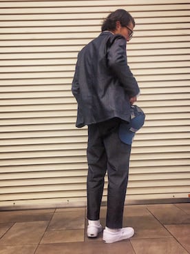 「ユナイテッドアローズ」｜「アイテム（キャップ）」を使った、Akira Sakaguchi さん（メンズ・167cm）の冬コーディネート