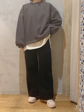 「メルトン」｜miku u.さん（レディース・153cm）の冬コーディネート