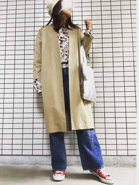 「EDITION（エディション）のアイテム（帽子）」を使った、8aaaaayanさん（レディース・157cm）の秋コーディネート