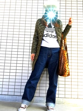 「EDITION（エディション）のアイテム（帽子）」を使った、8aaaaayanさん（レディース・157cm）の秋コーディネート