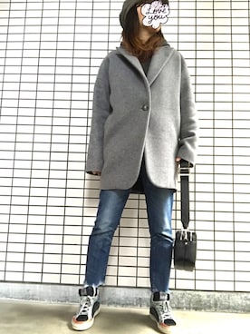「Deuxieme Classe（ドゥーズィエムクラス）のアイテム（パーカー）」を使った、8aaaaayanさん（レディース・157cm）の秋コーディネート