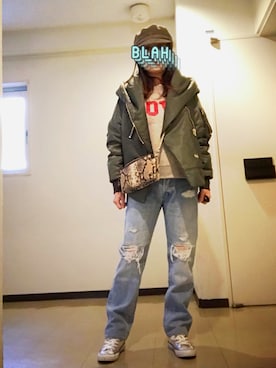 「Rika（リカ）のアイテム」を使った、8aaaaayanさん（レディース・157cm）の春コーディネート