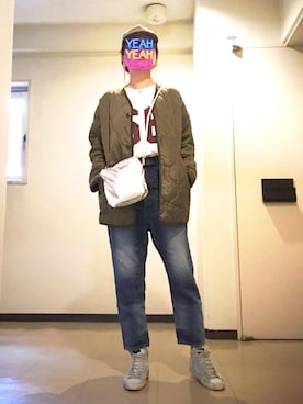 「haunt（ハウント）のアイテム」を使った、8aaaaayanさん（レディース・157cm）の春コーディネート