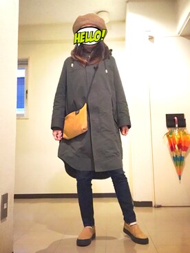 「woadblue（ウォードブルー）のアイテム（デニムパンツ）」を使った、8aaaaayanさん（レディース・157cm）の春コーディネート