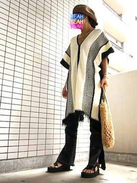 「Mature Framework（マチュール フレームワーク）のアイテム（パンツ）」を使った、8aaaaayanさん（レディース・157cm）の夏コーディネート