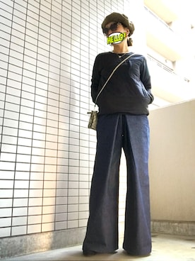 「JOHN LAWRENCE SULLIVAN」｜「アイテム（ブーティ）」を使った、8aaaaayanさん（レディース・157cm）の秋コーディネート