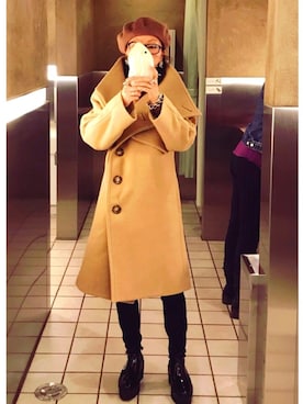 「Jonnlynx（ジョンリンクス）のアイテム（パンツ）」を使った、8aaaaayanさん（レディース・157cm）の秋コーディネート