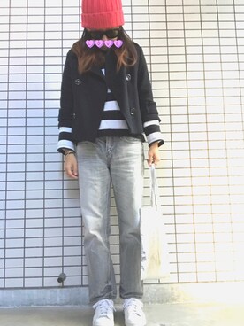 「FLORENT（フローレント）のアイテム（ジャケット/アウター）」を使った、8aaaaayanさん（レディース・157cm）の秋コーディネート