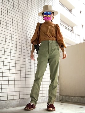 「UNION LAUNCH（ユニオンランチ）のアイテム」を使った、8aaaaayanさん（レディース・157cm）の秋コーディネート