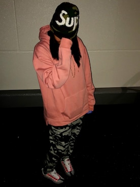 「プチプラミックス」｜「アイテム（ニットキャップ/ビーニー）」を使った、치카さん（レディース・160cm）の春コーディネート