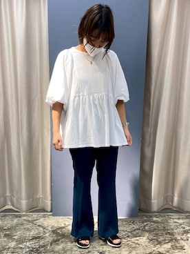 「KLON（クローン）のアイテム」を使った、YUKIさん（レディース・162cm）の秋コーディネート