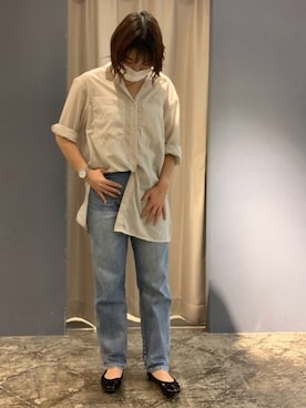 「KLON（クローン）のアイテム」を使った、YUKIさん（レディース・162cm）の夏コーディネート