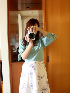 「tocco（トッコ）のアイテム（スカート）」を使った、moi_さん（レディース・160cm）の秋コーディネート