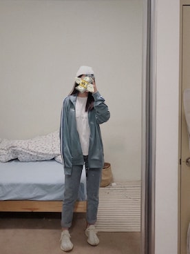 「NIKE（ナイキ）のアイテム（ピーコート）」を使った、Kerry さん（レディース・165cm）の秋コーディネート